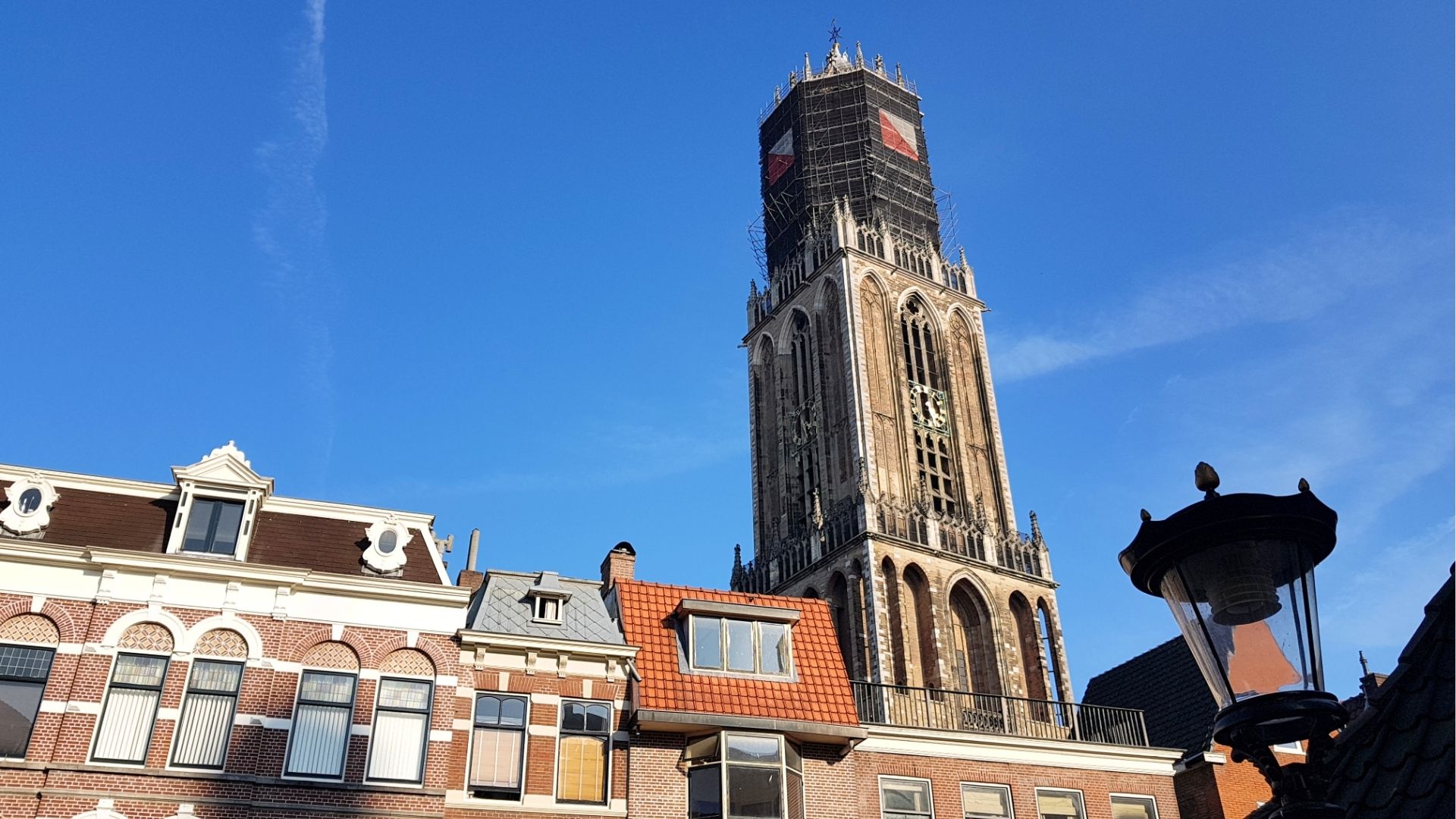 Domtoren aan het Domplein in Utrecht